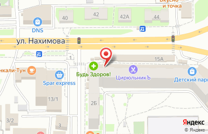 Аптечный пункт на улице Нахимова на карте