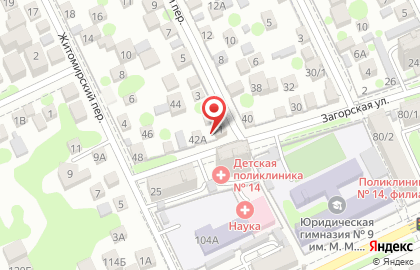 Салон-парикмахерская Красотка на Загорской улице на карте