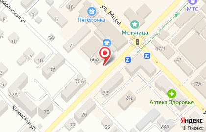 Магазин Мясной гурман на Зои Космодемьянской на карте