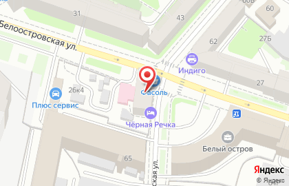 Кафе Наша Столовая на Сердобольской улице на карте
