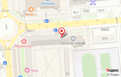 Аптека Цена красна в Воронеже на карте
