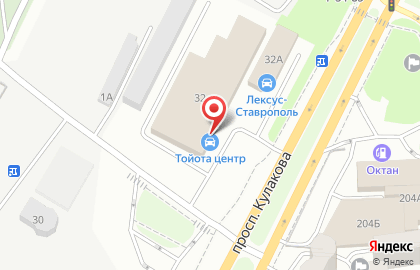 Автосалон Toyota Центр на проспекте Кулакова на карте