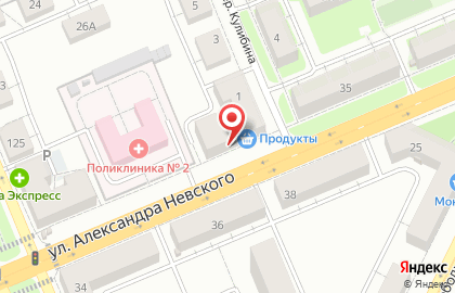 Банкомат Уральский банк Сбербанка России на улице Александра Невского, 33 на карте