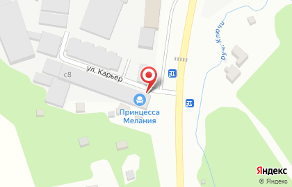 Шиномонтаж №1 на улице Карьер на карте