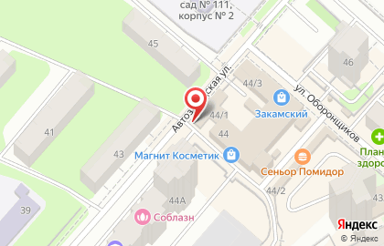 Салон-парикмахерская Анастасия на Автозаводской улице на карте