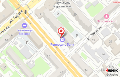 Коммерческий банк Ренессанс Кредит на улице Красина на карте