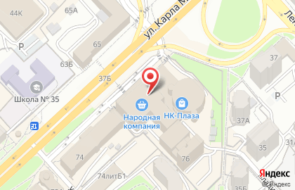 Банкомат МТС Банк, Дальневосточный филиал на улице Карла Маркса, 76 на карте