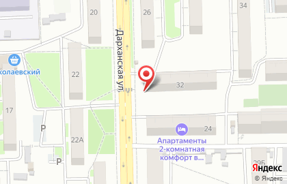 Продуктовый магазин Тюльпан в Октябрьском районе на карте