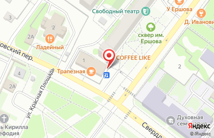 Киоск по продаже фастфудной продукции в Тобольске на карте