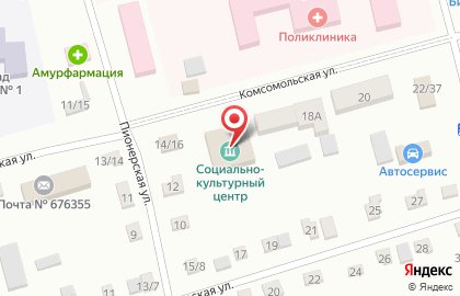 Социально-культурный центр на Комсомольской на карте