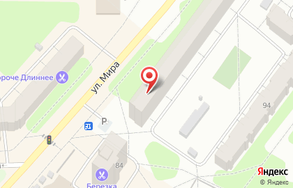 Стоматологическая клиника Мирадент на улице Мира на карте