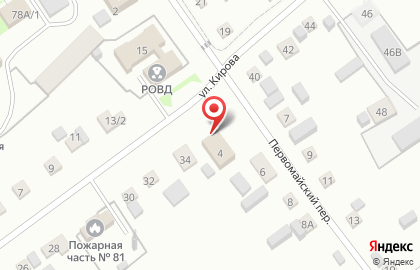 Избирательный участок №177 в Первомайском переулке на карте