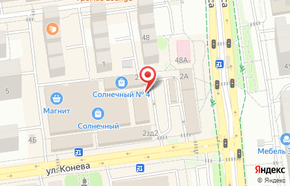 Торгово-монтажная компания Дорс на улице Конева на карте