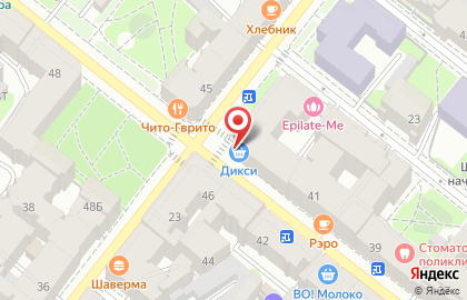 Гипермаркет Дикси в Калининском районе на карте