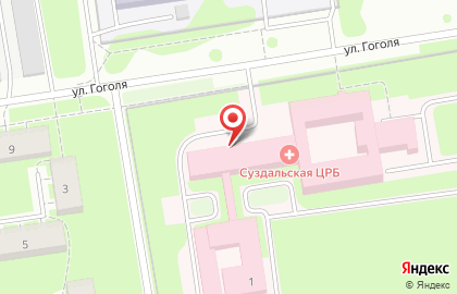 Владимирское бюро судебно-медицинской экспертизы на улице Гоголя на карте