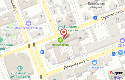 Цветочный центр ИнтерФлора на Пушкинской улице на карте