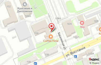 Кофейня Coffee Time в Московском районе на карте