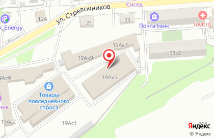 Оптово-розничный склад Оптово-розничный склад в Железнодорожном районе на карте