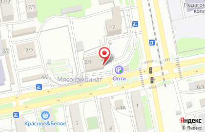 Автомойка Аква в Барнауле на карте