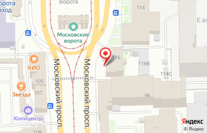 Главное Управление МЧС России по г. Санкт-Петербургу Отдел надзорной деятельности и профилактической работы Московского района на карте
