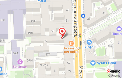 Аллегро-травел на Московском проспекте на карте