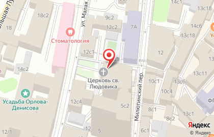 Храм Святого Людовика Французского на карте