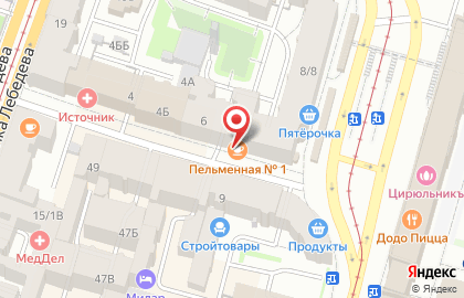 Пельменная №1 в Калининском районе на карте