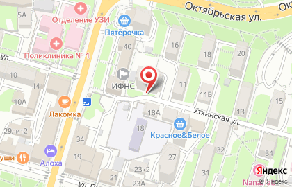 Служба СЭС на Уткинской улице на карте