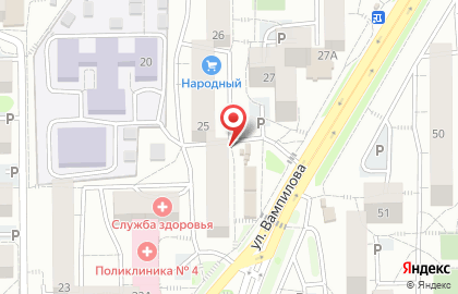 Киоск по продаже мороженого в Свердловском округе на карте