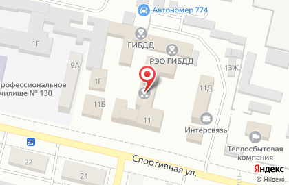 Межмуниципальный отдел МВД России на Спортивной улице на карте