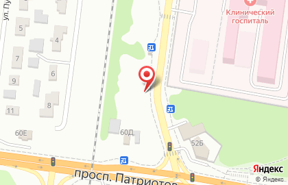 Автостоянка на проспекте Патриотов, 60д/1 на карте