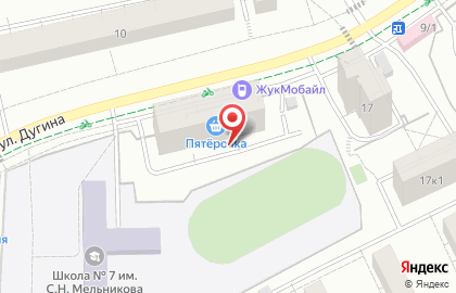 Пятерочка в Жуковском на карте