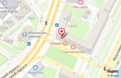 Кафе-кулинария Голубка на Комсомольском проспекте на карте