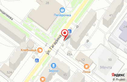 Киоск по продаже хлебобулочной продукции Ярославский хлебозавод №4 на улице Менделеева на карте