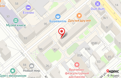 Продовольственный магазин Весна на улице М.Горького на карте