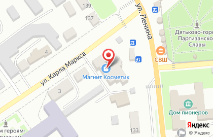 Магазин косметики и бытовой химии Магнит Косметик на улице Ленина, 135 на карте