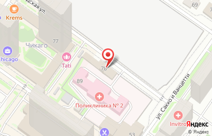 Центр кузовного ремонта на улице Ленинградской на карте