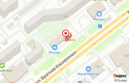 Шининвест на улице Братьев Кашириных, 134Б на карте