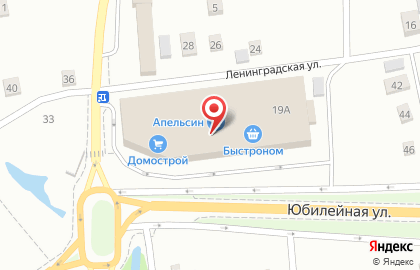 Сеть супермаркетов Быстроном на улице Ленинградской на карте