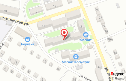 Супермаркет Магнит на Толстого на карте