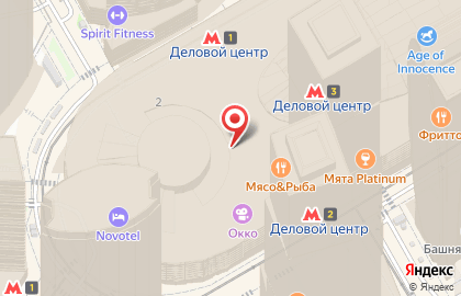 Кофейня Dunkin' Donuts в ТЦ Афимолл Сити на карте