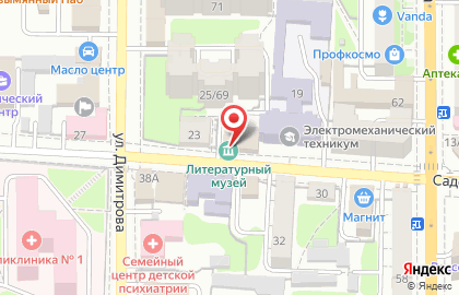 Курский областной литературный музей на карте