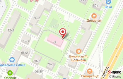 Центр психолого-педагогической, медицинской и социальной помощи Калининского района на карте