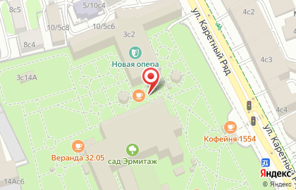 Экспресс-кофейня МОСкофе на улице Каретный Ряд на карте