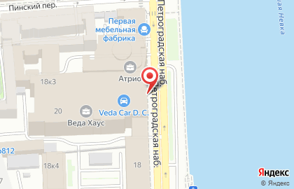 Ажур на Петроградской набережной на карте