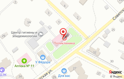 Поликлиника в Петропавловске-Камчатском на карте