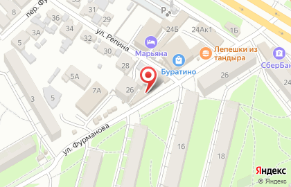 Кафе День и Ночь на улице Фурманова на карте