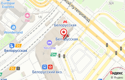 Кофейня Даблби на площади Тверской Заставы на карте
