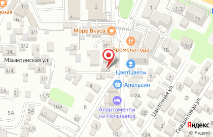 Марина в Сочи на карте