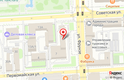Галерея света на Советской улице на карте